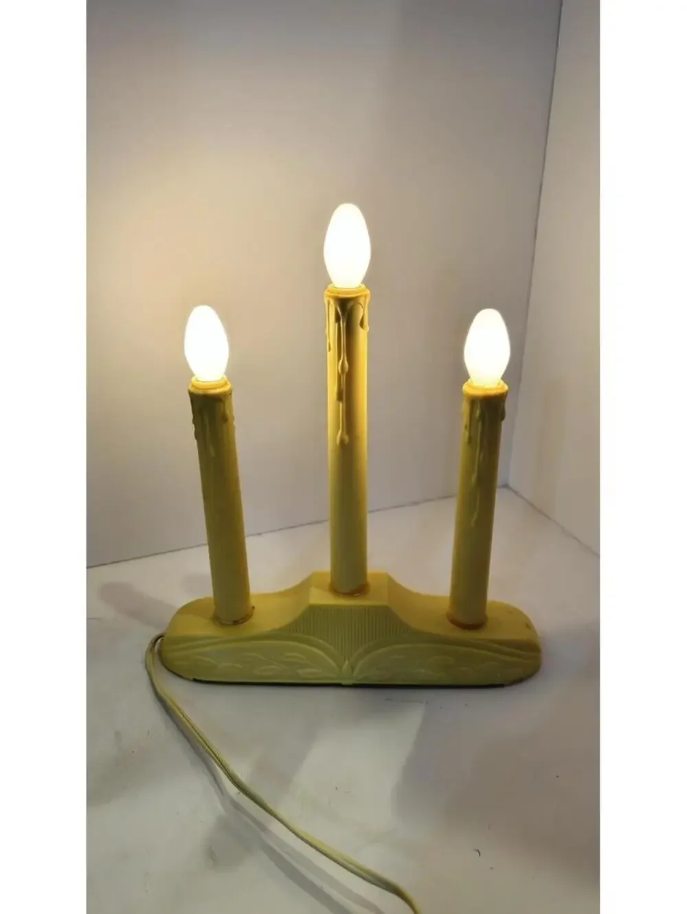 Vintage 50’s 3 Light Window Candles Tested And Works Pre Owned In Original Box